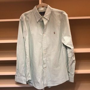 Ralph Lauren green stripe button down